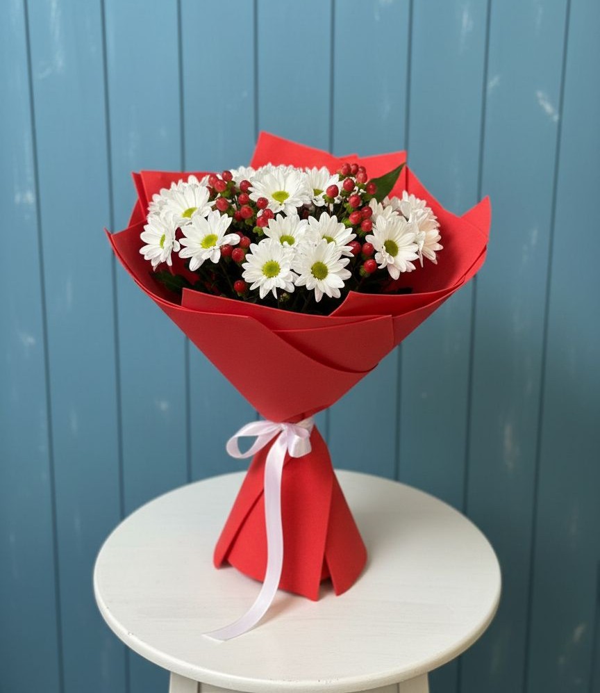 Букет цветов из: Хризантемы в Свирске