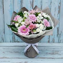 Букет цветов из:  Герберы, Альстромерии и Хризантемы #REPLACE_PRED# Свирске