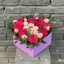 Цветочная композиция из Розы в коробке в Свирске