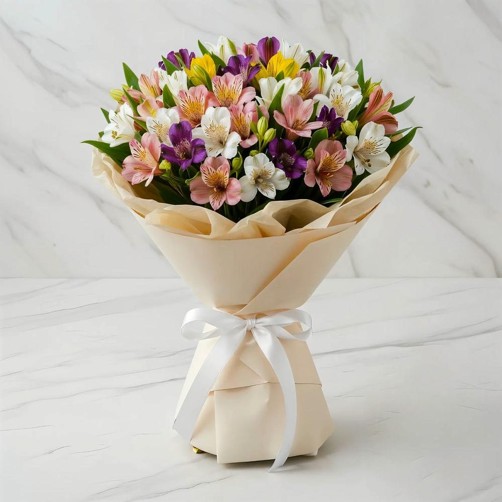 Букет цветов из: Альстромерии в Свирске