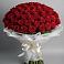 Букет 101 Красная роза Блэк Мэджик в Свирске