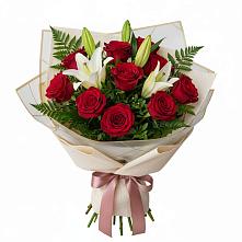 Букет цветов из:  Лилии и Розы #REPLACE_PRED# Свирске