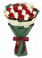 Букет Микс из красных и белых роз #REPLACE_PRED# Свирске