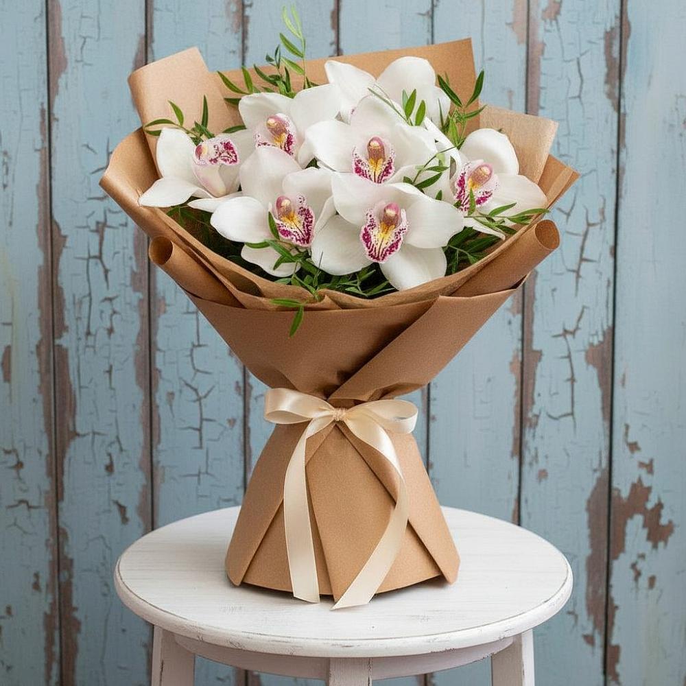 Букет цветов из: Орхидеи и Розы в Свирске