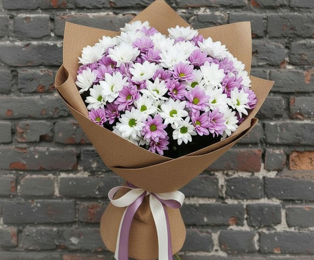 Букет цветов из: Хризантемы в Свирске
