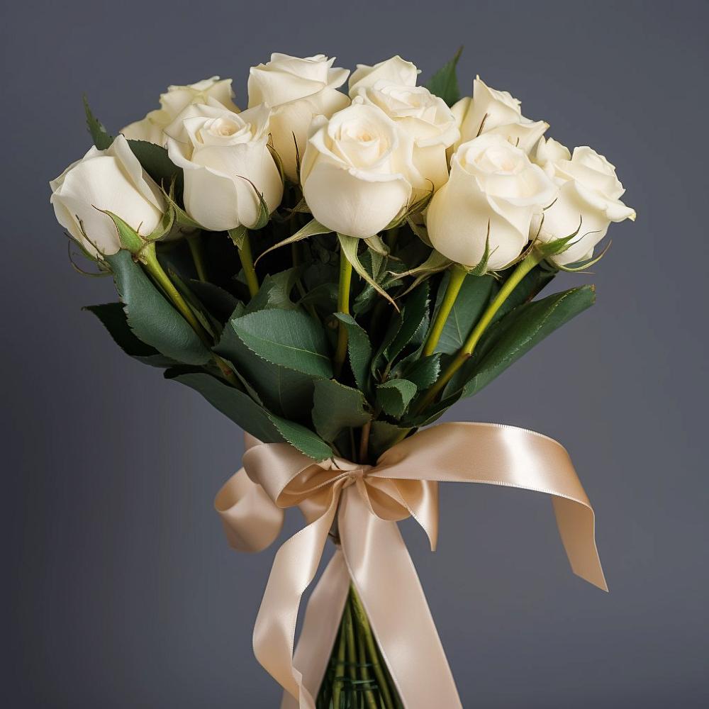 Букет 11 Белых роз в Свирске