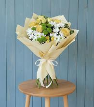 Букет цветов из:  Хризантемы и Розы #REPLACE_PRED# Свирске