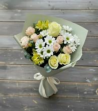 Букет цветов из:  Альстромерии, Розы и Хризантемы в Свирске