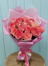 Букет 15 Розовых роз Равель в Свирске