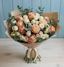 Букет цветов из:  Альстромерии и Розы в Свирске