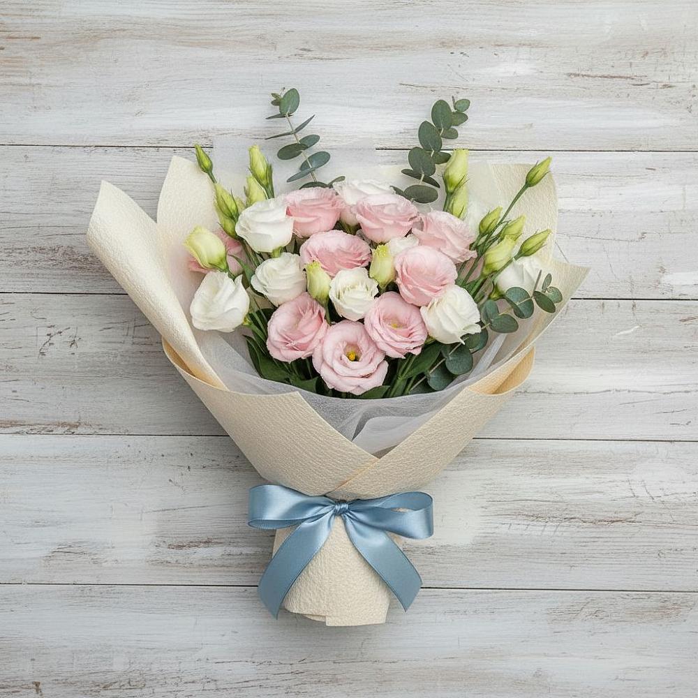 Букет цветов из: Лизиантусы в Свирске